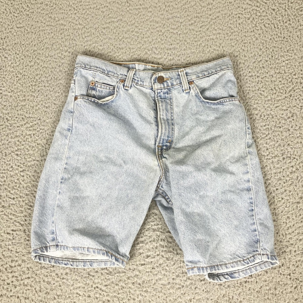 Vintage Levi's 505 Denim Shorts Mens 30 Blue Light Wash Made In USA 90s